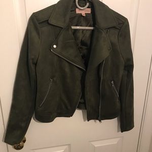 Soft deep green philosophy motor jacket!